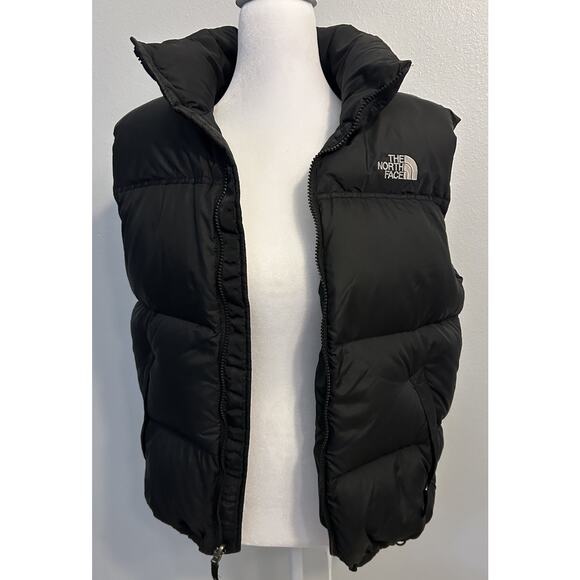 North Face 700 Nuptse Puffer Vest Black Quilted Goose Down Gorpcore Hiking Men S - Picture 2 of 16